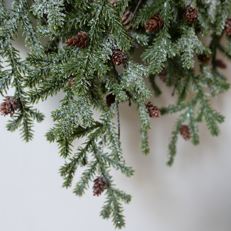 Faux Flower Wreath - Frosted Forest