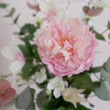 Faux Flower Arrangement - Pink Garden Mini