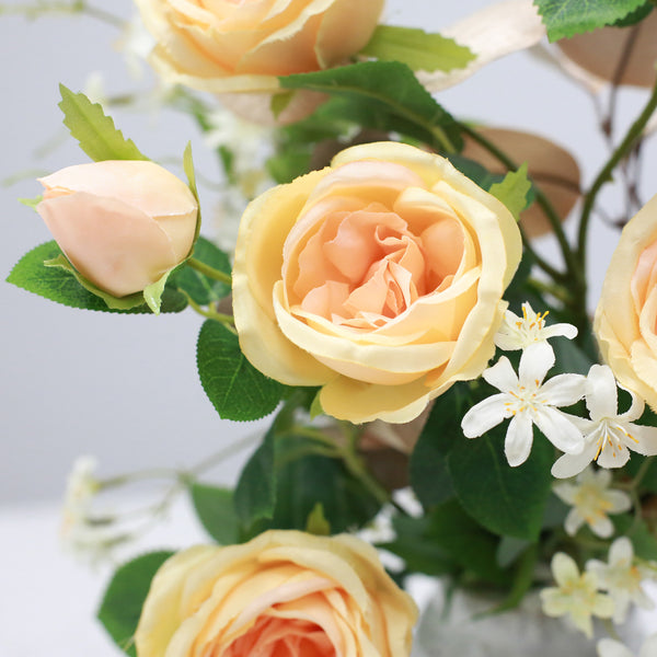 Faux Flower Arrangement - Rosie Peach