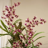 Deluxe Wild Rooted Faux Orchid in Purple