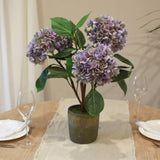 Potted Faux Mophead Hydrangea