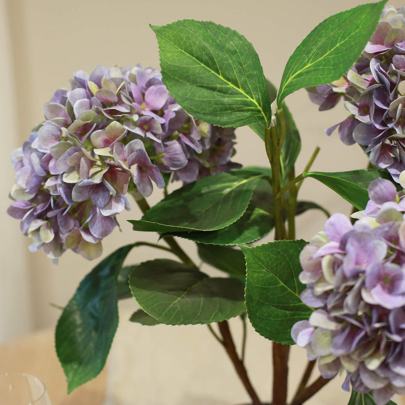 Potted Faux Mophead Hydrangea