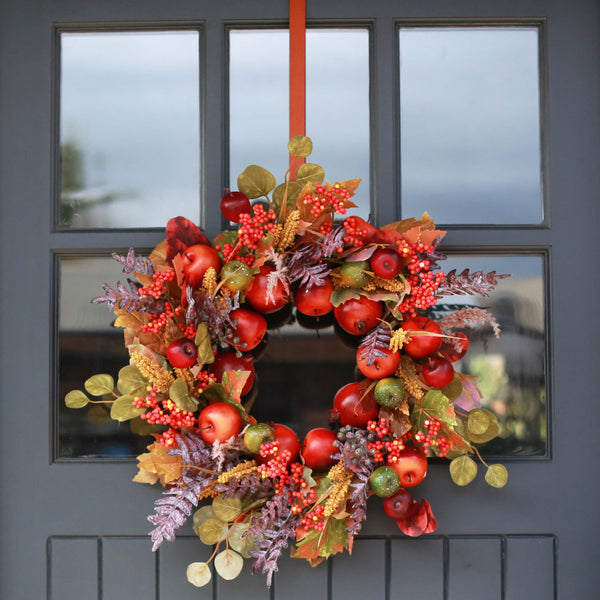 Faux Flower Wreath - Autumn Forager